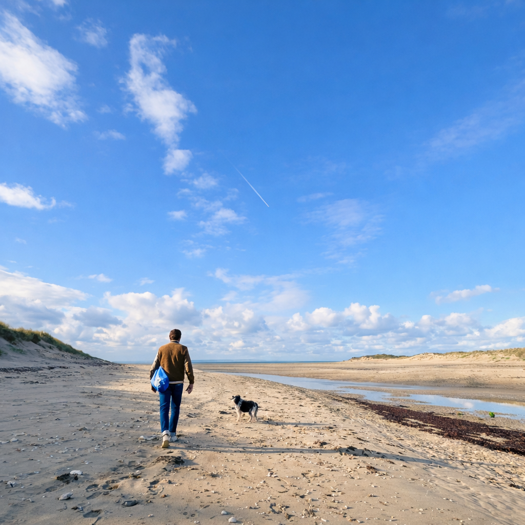 De stranden van Normandië, waar de schelpen worden geraapt.