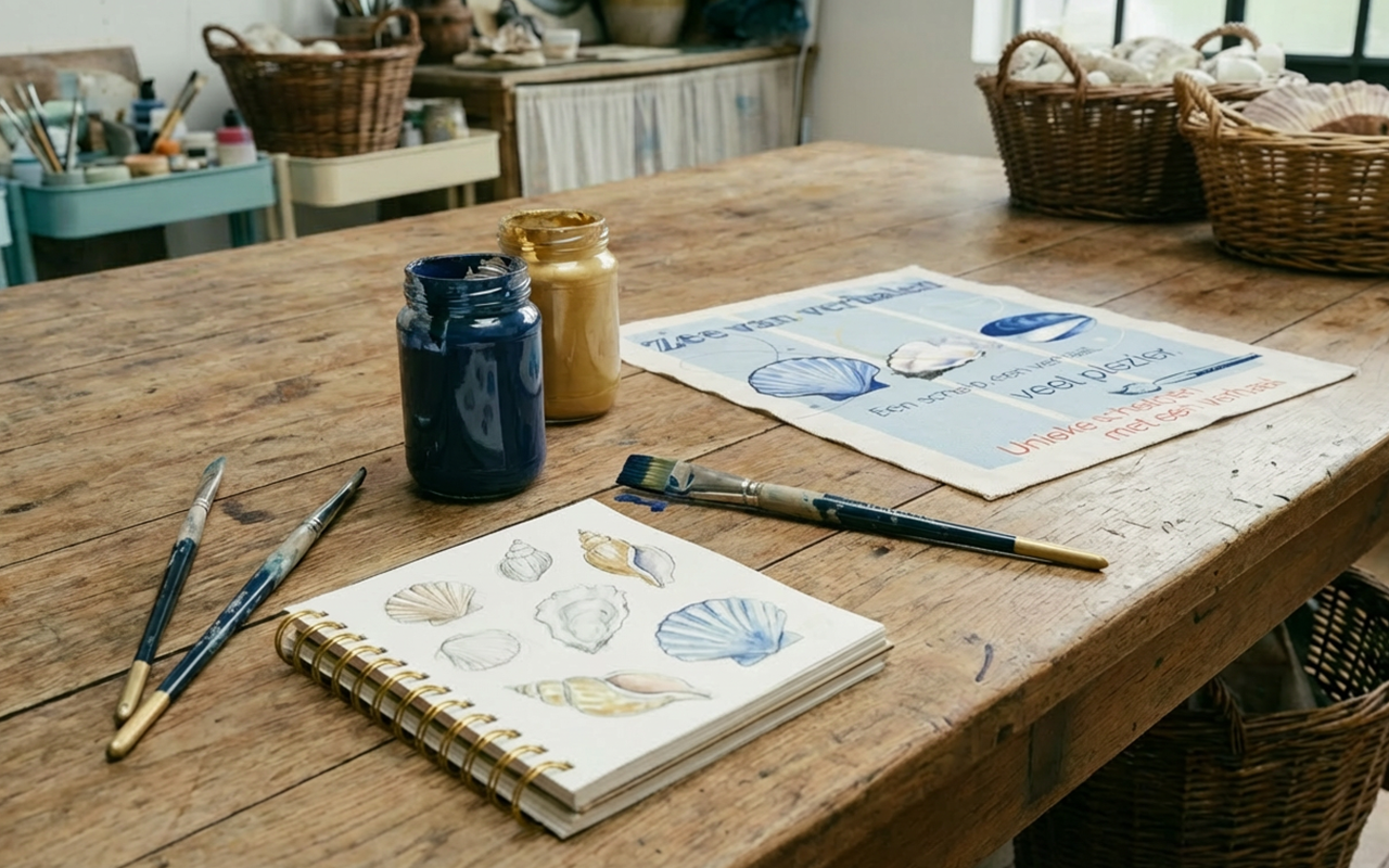 Over mij schetsboek overdag